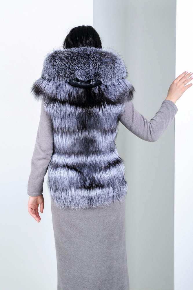 Fur vest from arctic fox "Chiliy"